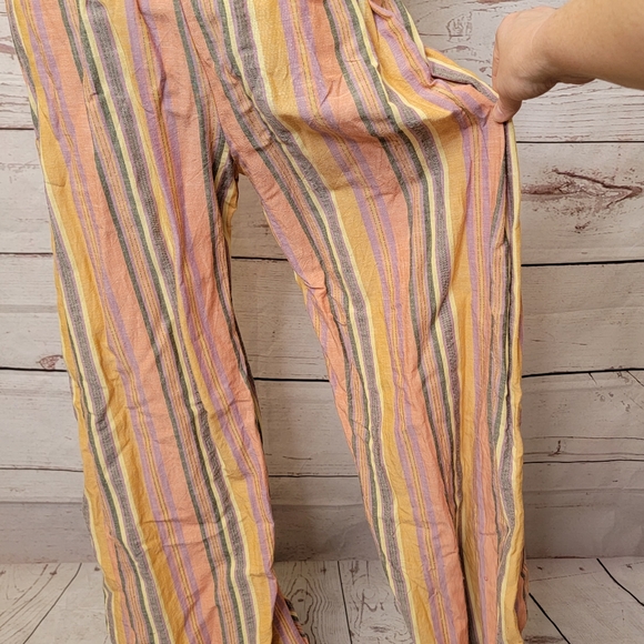 Drew striped tube top jumpsuit with leg slits - Picture 12 of 15